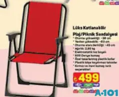 LÜKS KATLANABİLİR PLAJ/PİKNİK SANDALYESİ